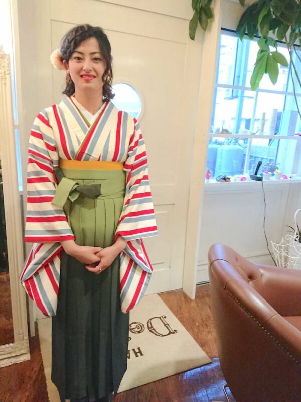 卒業式　着付け